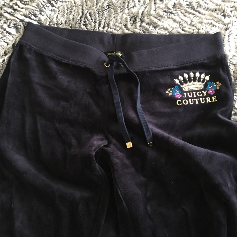 Juicy Couture black label navy sweatpants - Sz m